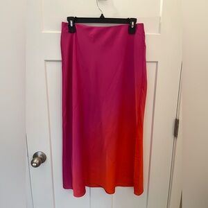 A-Line Midi Slip Skirt
